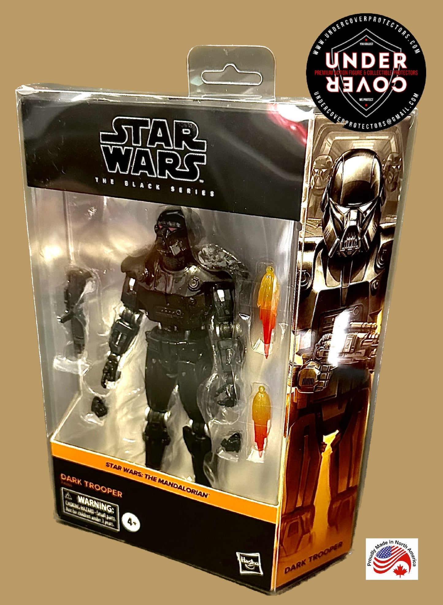 Star Wars DELUXE BLACK SERIES 6" Action Figure "MURAL" Box Protector 5 pack (w/hanging tab)