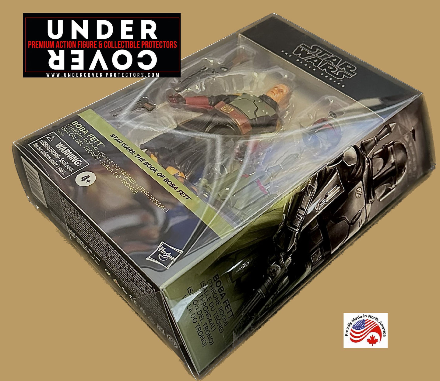 Star Wars DELUXE BLACK SERIES 6" Action Figure "MURAL" Box Protector 5 pack (w/hanging tab)