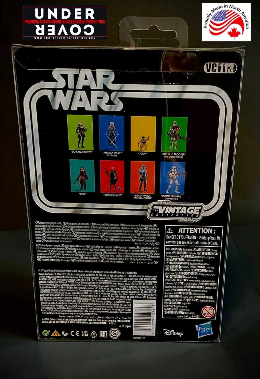 Star Wars VINTAGE COLLECTION Action Figure Box Protector 50 pack (w/hanging tab)