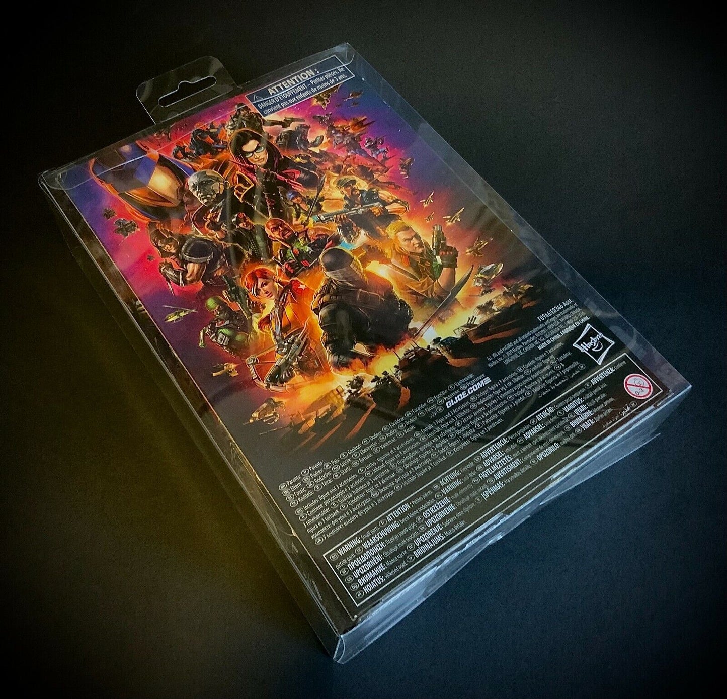 UNIVERSAL Action Figure Box Protector 5 pack (w/ hanging tab)