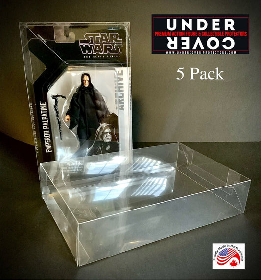 Star Wars ARCHIVE Collection Action Figure Box Protector 5 pack (no hanging tab)
