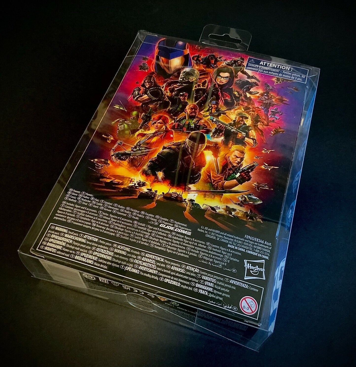 UNIVERSAL Action Figure Box Protector 5 pack (w/ hanging tab)
